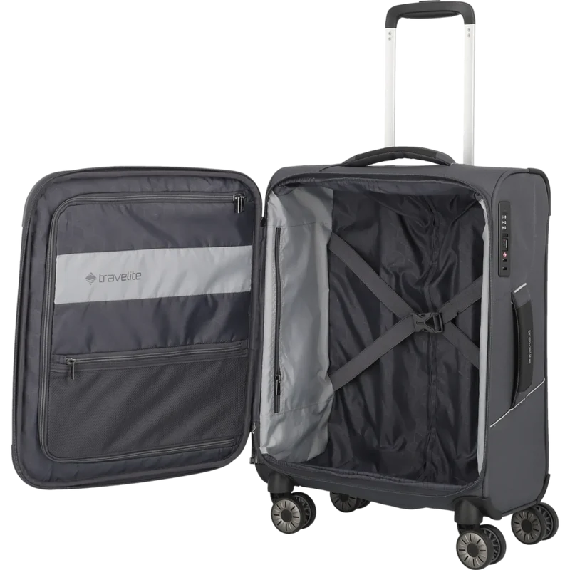 Travelite Skaii 4-Rollen Kabinentrolley S 55 cm -Gipfelgrau