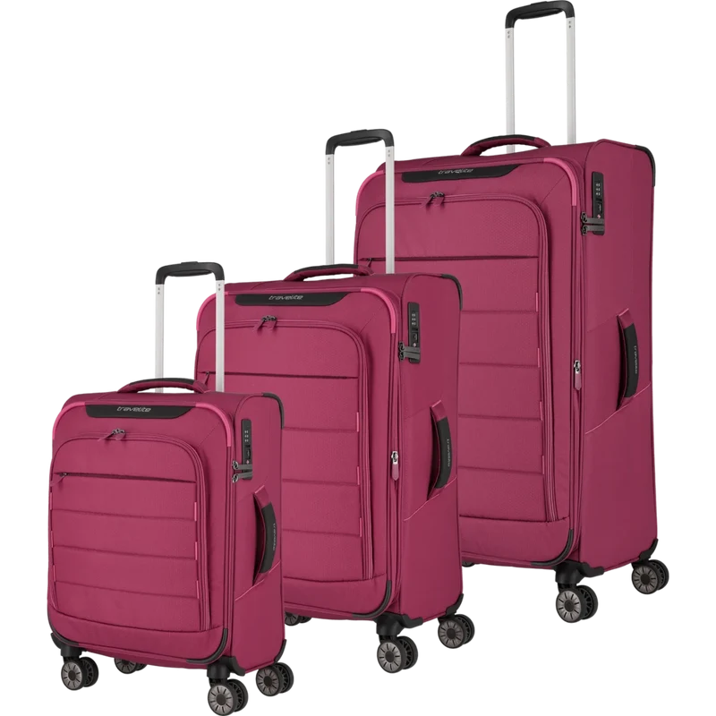 Travelite Skaii 4-Rollen Kofferset 3tlg. L/M/S -Abendrot
