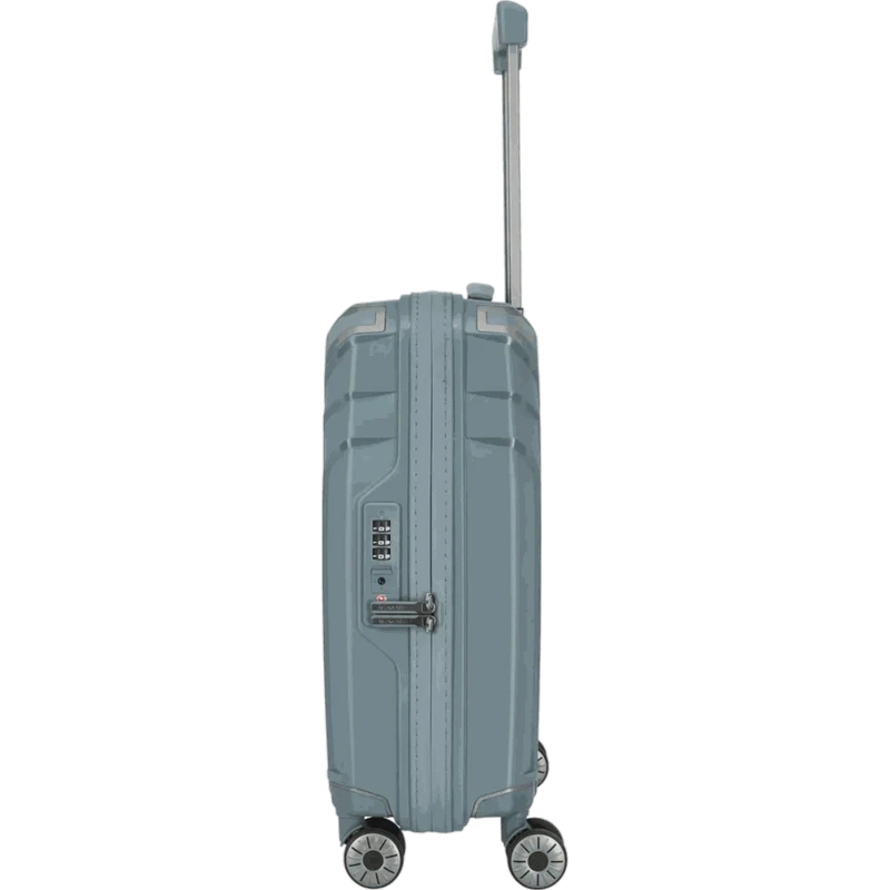 Travelite Elvaa 4-Rollen-Bordtrolley S 55 cm -Blaugrau