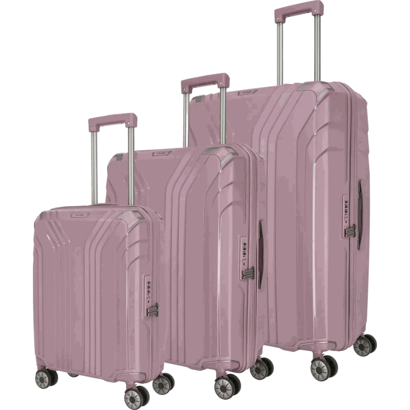 Travelite Elvaa 4-Rollen Kofferset 3tlg. L/M/S -Rosé
