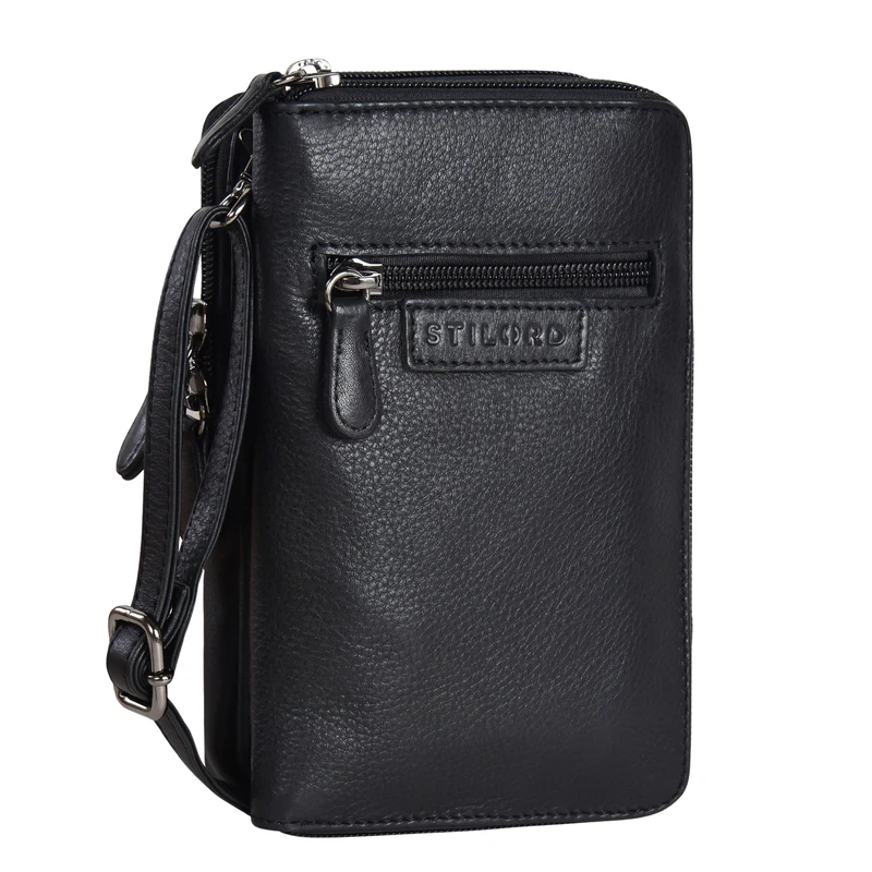 "Peter" 2-in-1 Leder Brustbeutel Handytasche für Herren & Damen