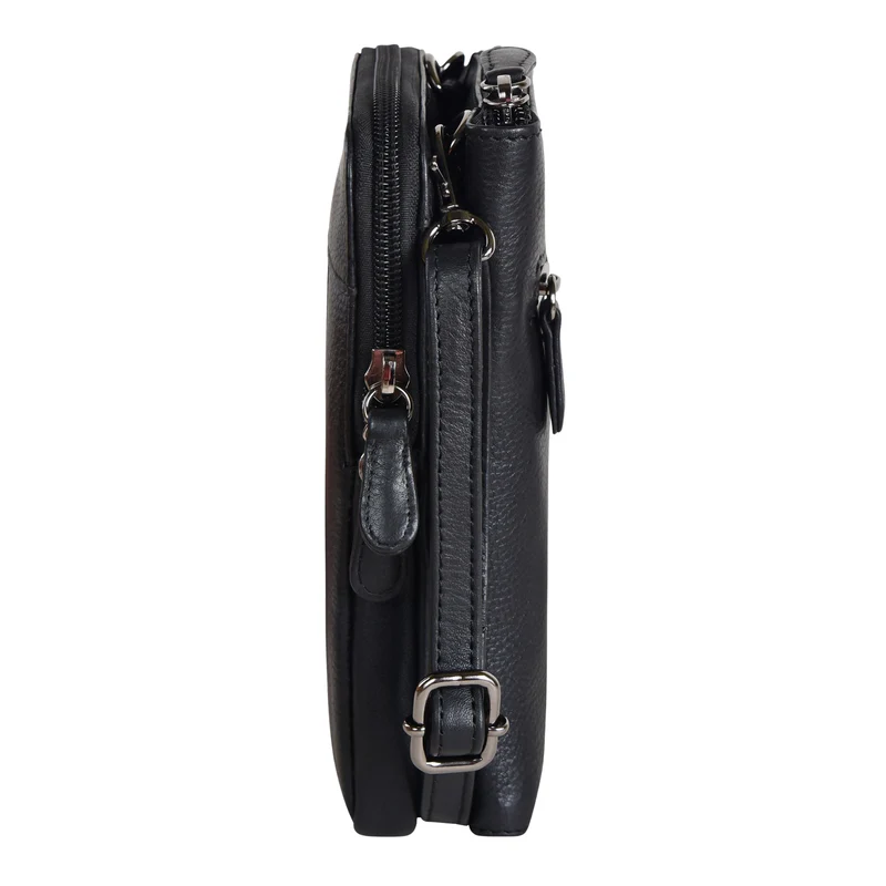 "Peter" 2-in-1 Leder Brustbeutel Handytasche für Herren & Damen