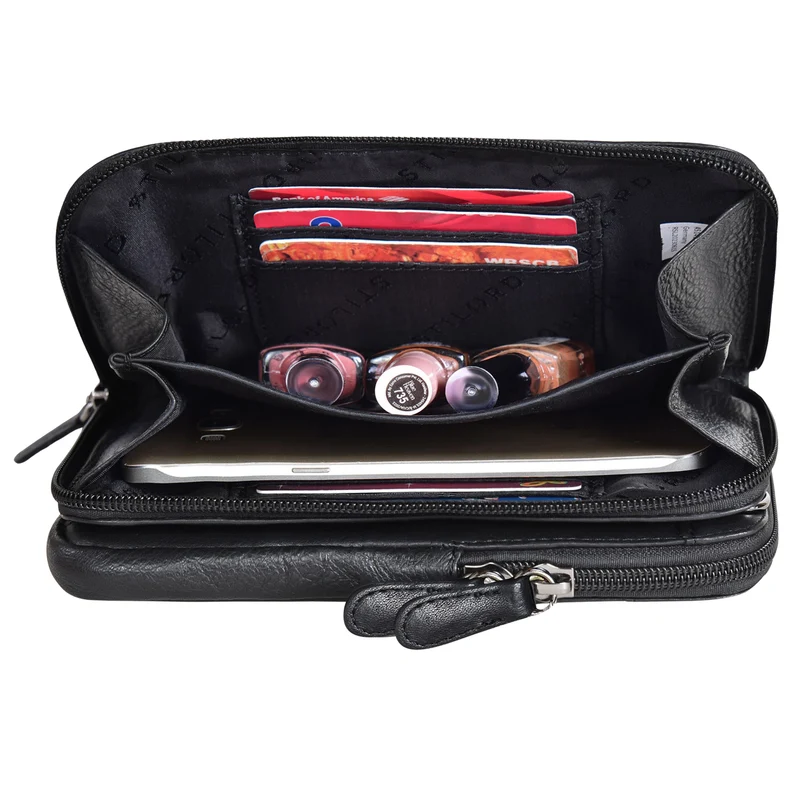 "Peter" 2-in-1 Leder Brustbeutel Handytasche für Herren & Damen