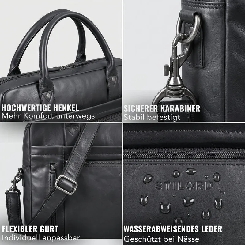 "Jared" Hochwertige Laptoptasche 16 Zoll Leder Herren