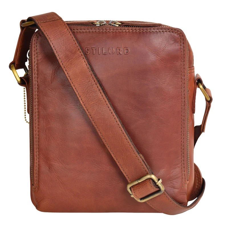 "Lorand" Schultertasche Herren Leder