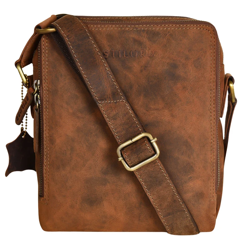 "Lorand" Schultertasche Herren Leder