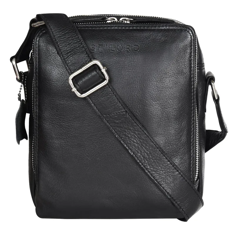 "Lorand" Schultertasche Herren Leder