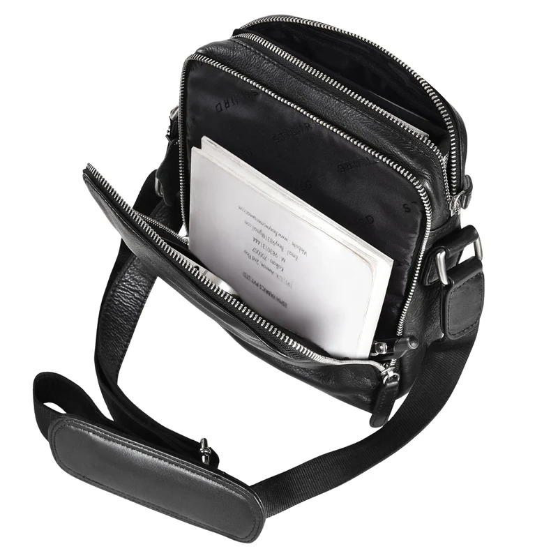 "Lorand" Schultertasche Herren Leder