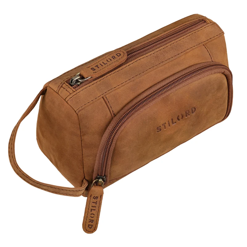 "Tony" Vintage Federmäppchen Groß Leder