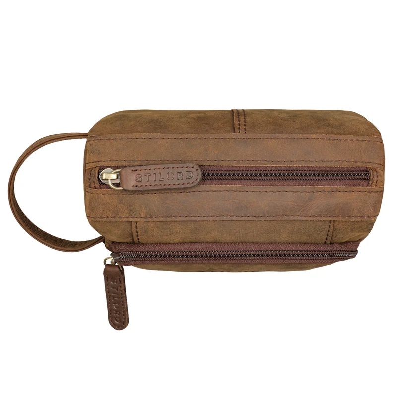 "Tony" Vintage Federmäppchen Groß Leder