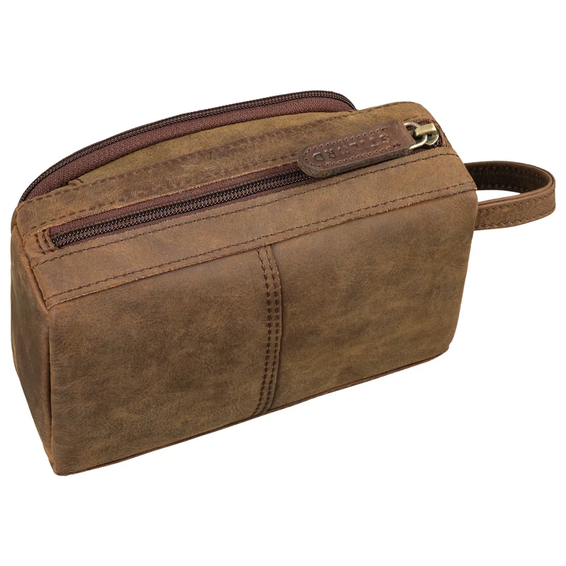 "Tony" Vintage Federmäppchen Groß Leder