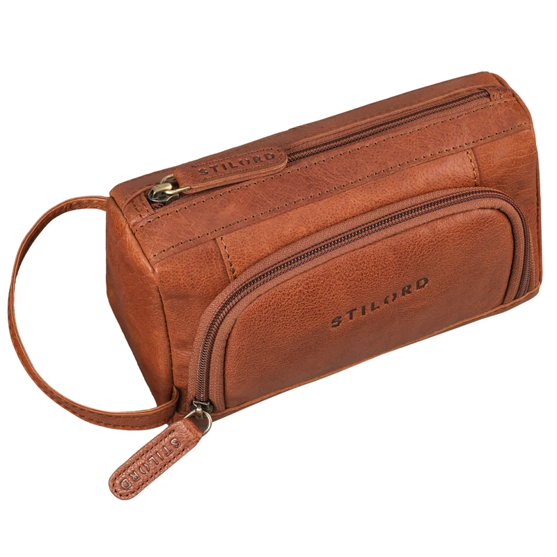 "Tony" Vintage Federmäppchen Groß Leder