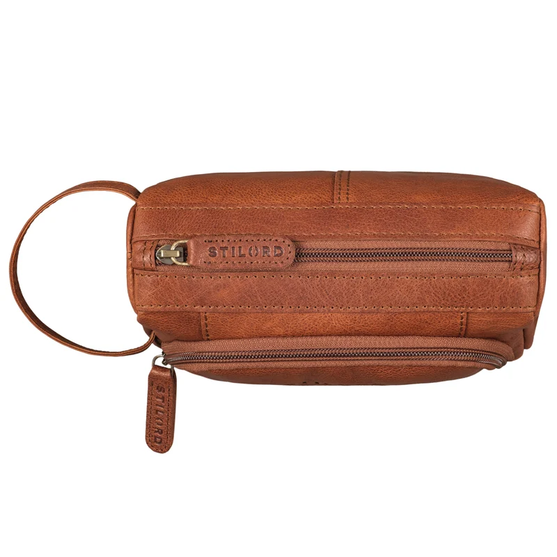 "Tony" Vintage Federmäppchen Groß Leder