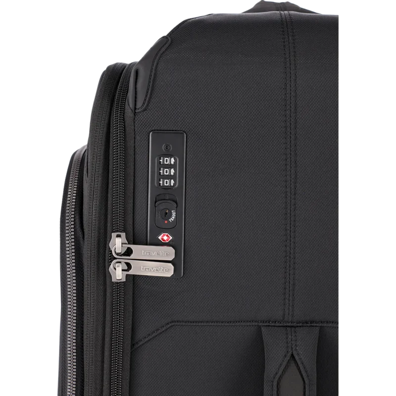 Travelite Priima 4-Rollen-Trolley 79 cm -Schwarz