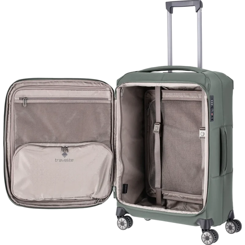 Travelite Priima 4-Rollen-Trolley 68 cm -Oliv