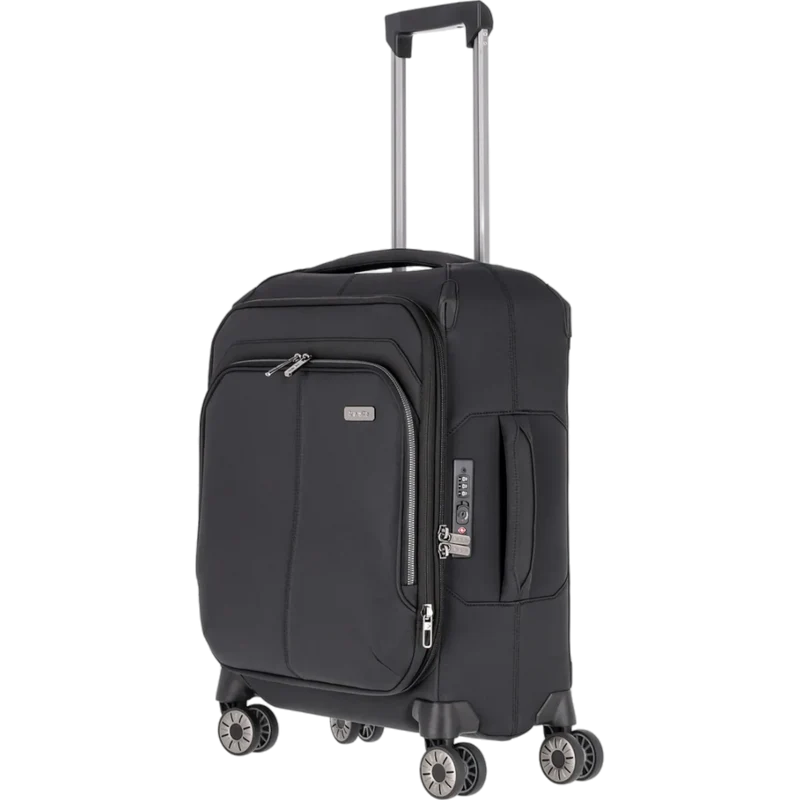 Travelite Priima 4-Rollen-Kabinentrolley 55 cm -Schwarz