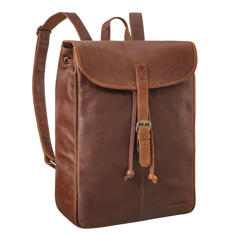 "Tracy" Vintage Rucksack Damen Leder Groß
