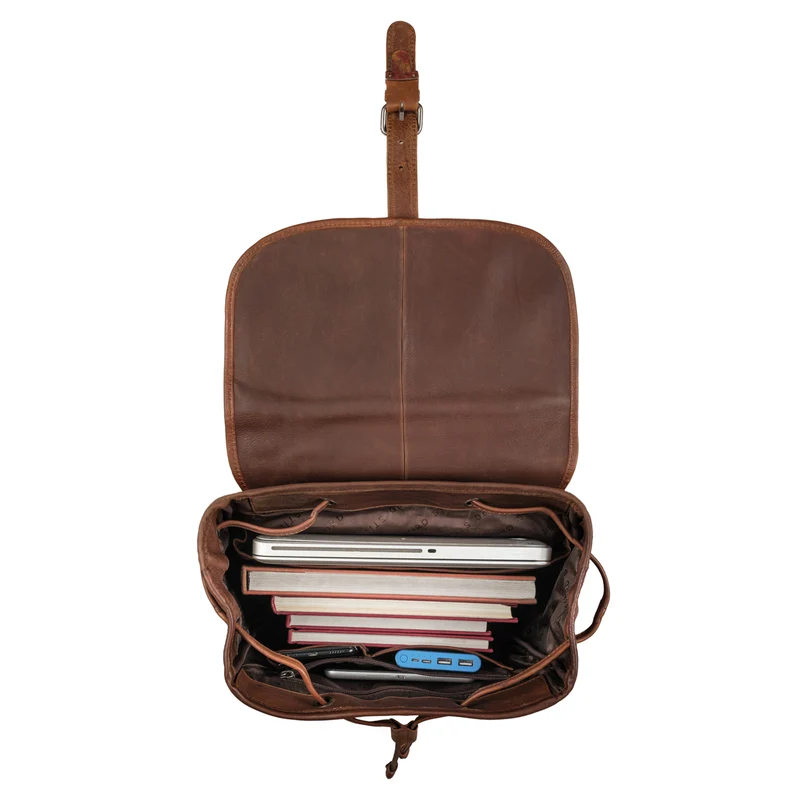 "Tracy" Vintage Rucksack Damen Leder Groß