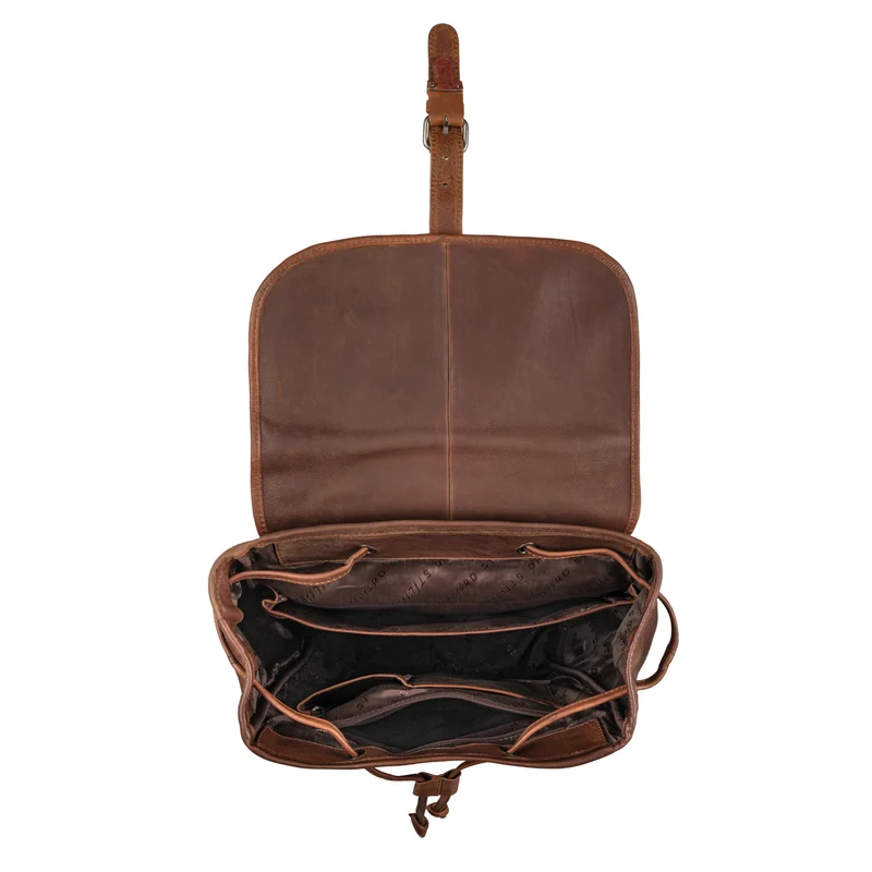 "Tracy" Vintage Rucksack Damen Leder Groß