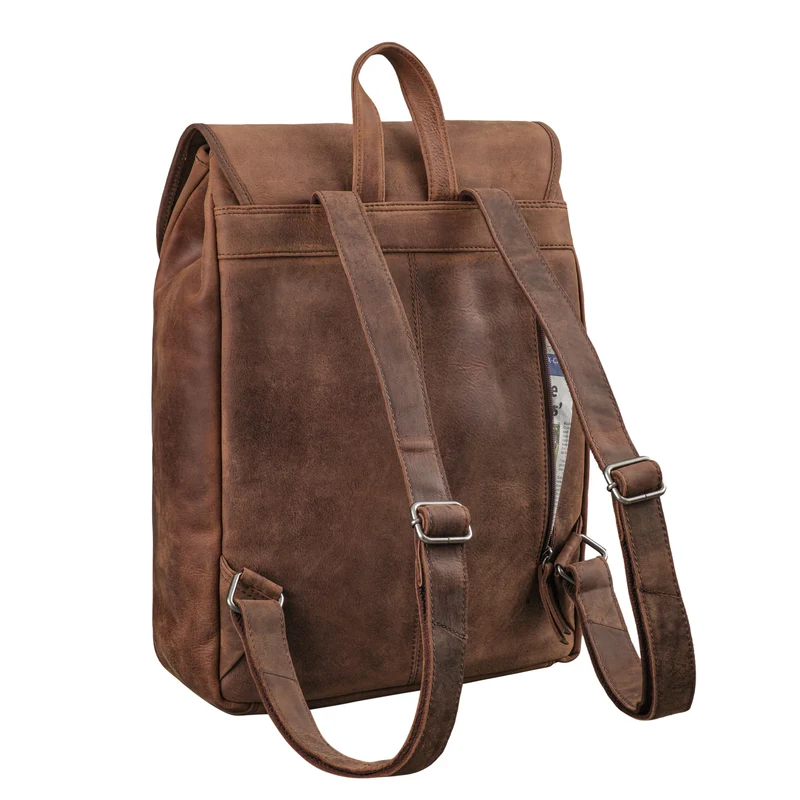 "Tracy" Vintage Rucksack Damen Leder Groß