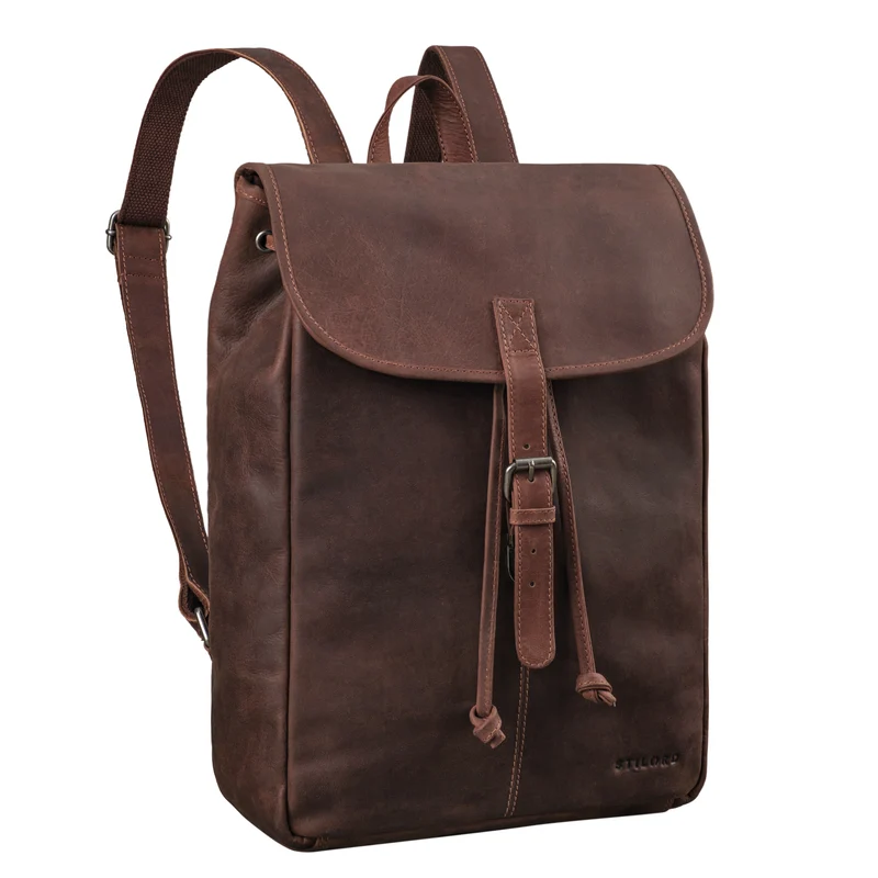 "Tracy" Vintage Rucksack Damen Leder Groß