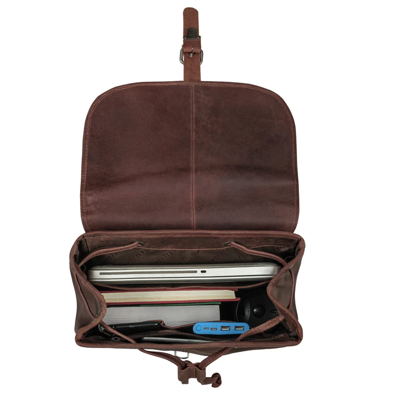 "Tracy" Vintage Rucksack Damen Leder Groß