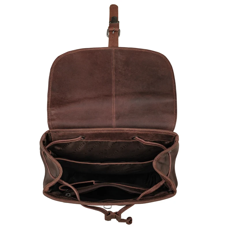 "Tracy" Vintage Rucksack Damen Leder Groß