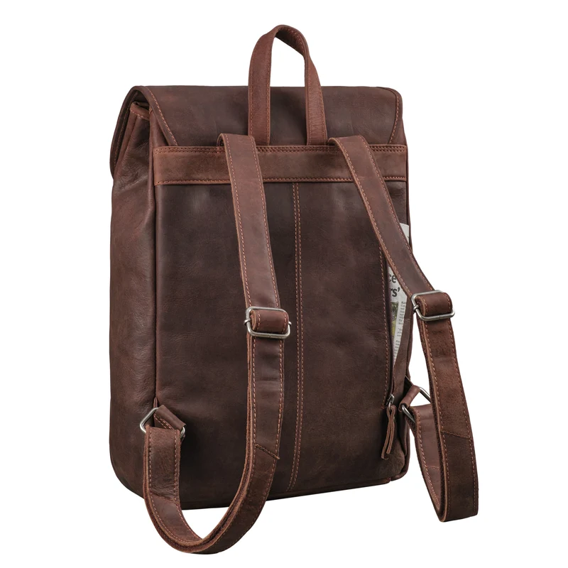"Tracy" Vintage Rucksack Damen Leder Groß