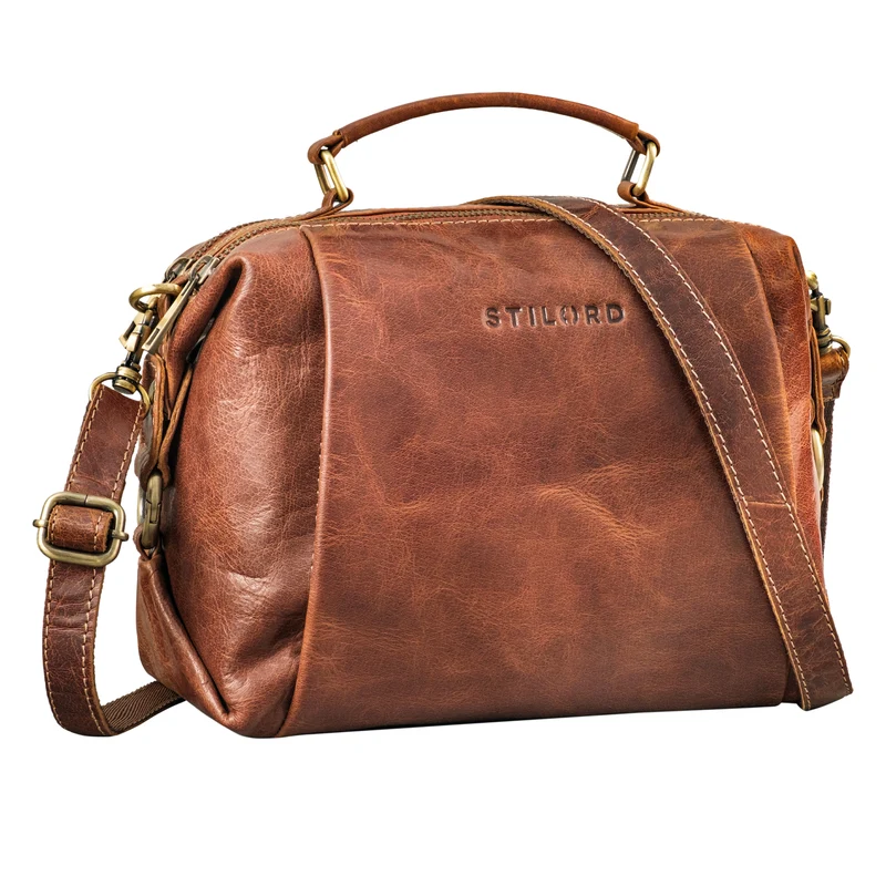 "Vera" Vintage Leder Umhängetasche Damen