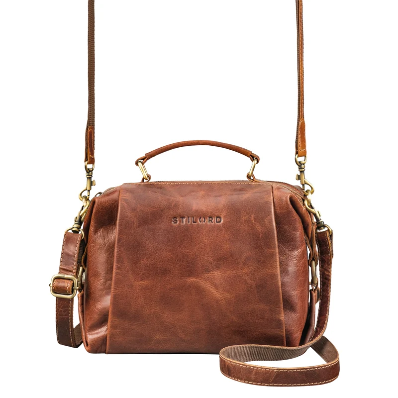 "Vera" Vintage Leder Umhängetasche Damen