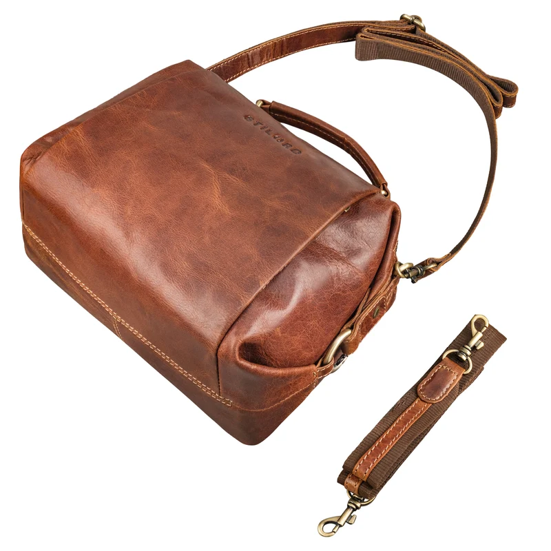 "Vera" Vintage Leder Umhängetasche Damen