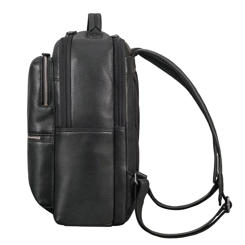 "Tomke" Leder Rucksack mit Laptopfach