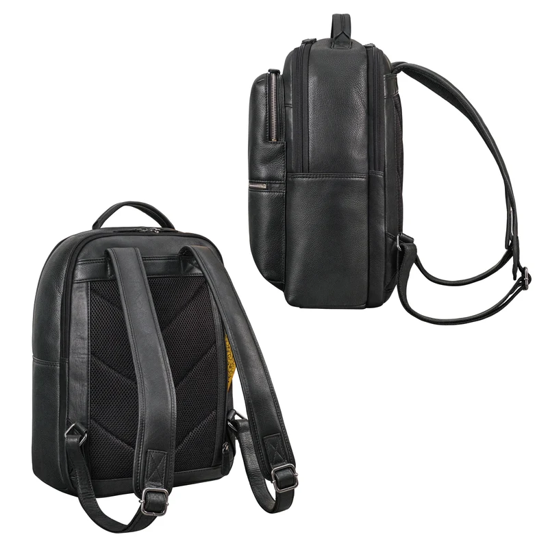"Tomke" Leder Rucksack mit Laptopfach