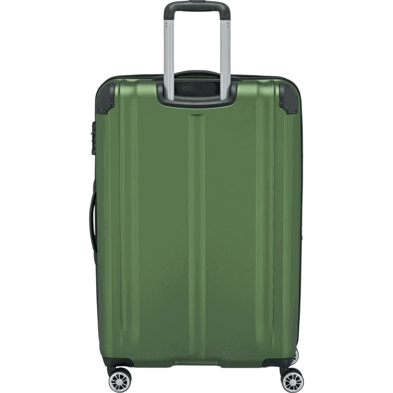 Travelite City 4-Rollen Trolley L 77 cm -Grün