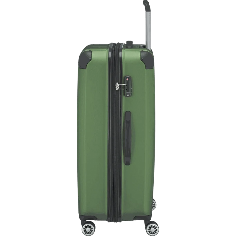 Travelite City 4-Rollen Trolley L 77 cm -Grün