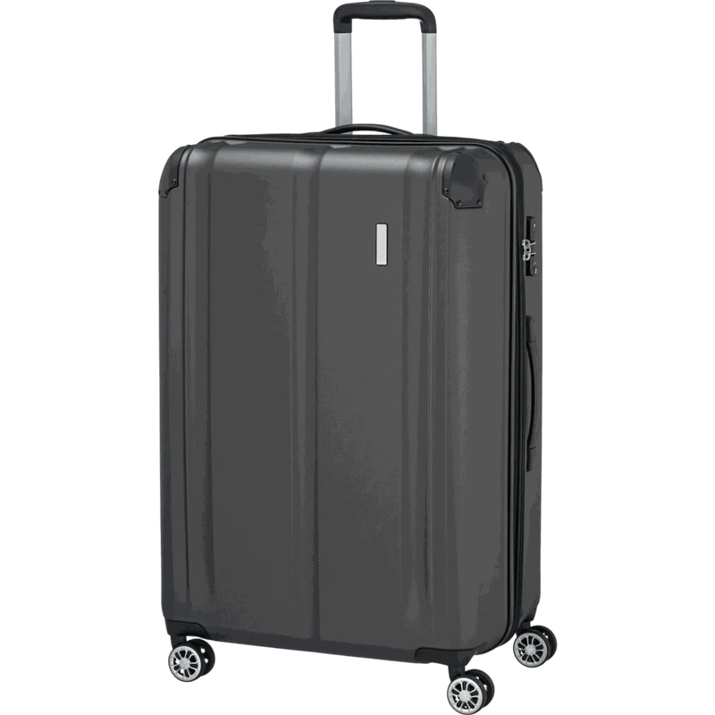 Travelite City 4-Rollen Trolley L 77 cm -Anthrazit