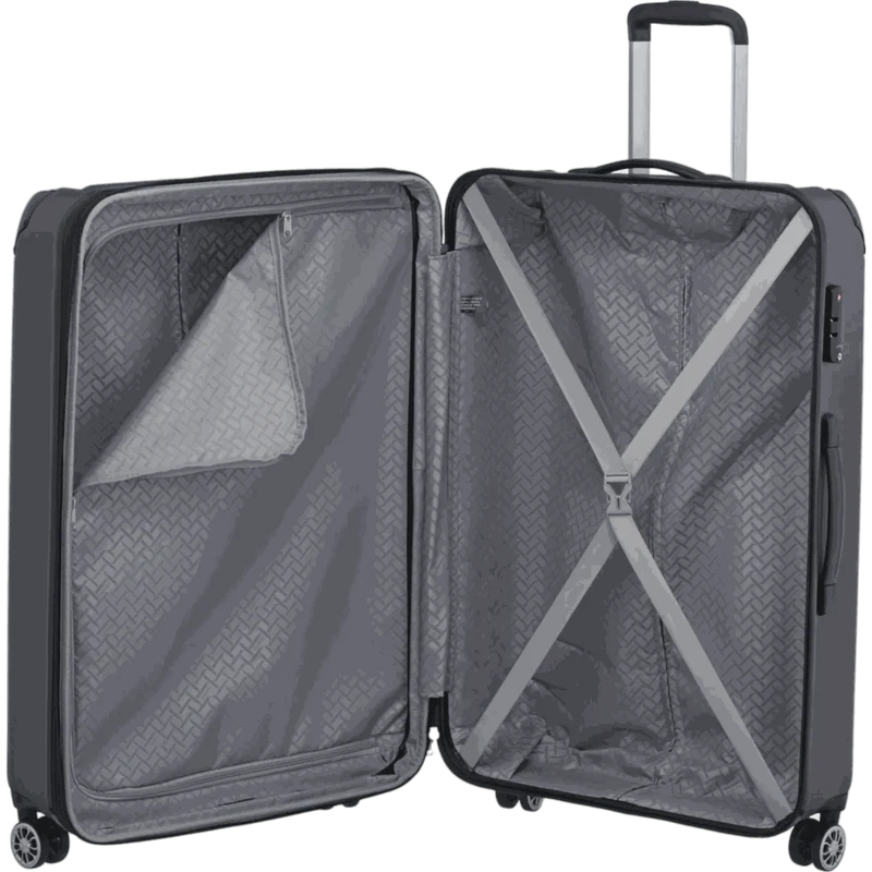 Travelite City 4-Rollen Trolley L 77 cm -Anthrazit