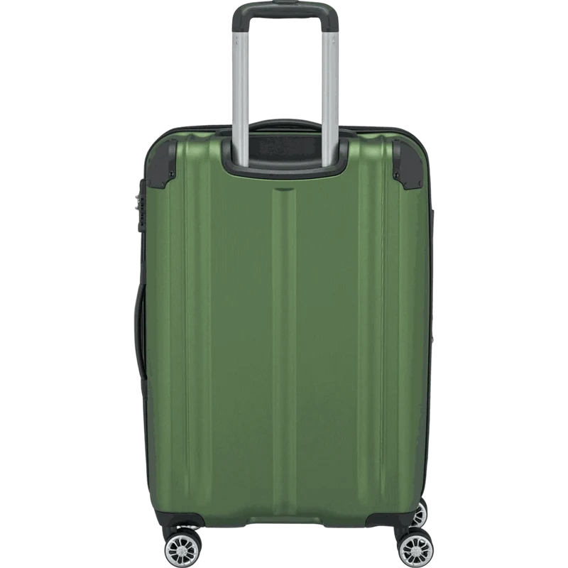 Travelite City 4-Rollen Trolley M 68 cm -Grün