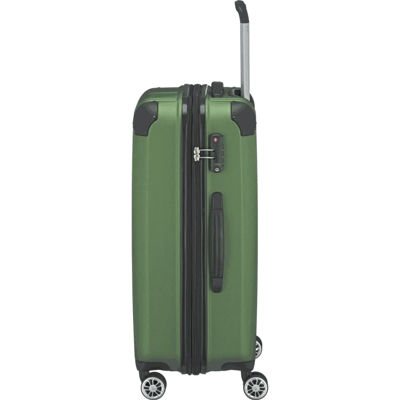 Travelite City 4-Rollen Trolley M 68 cm -Grün