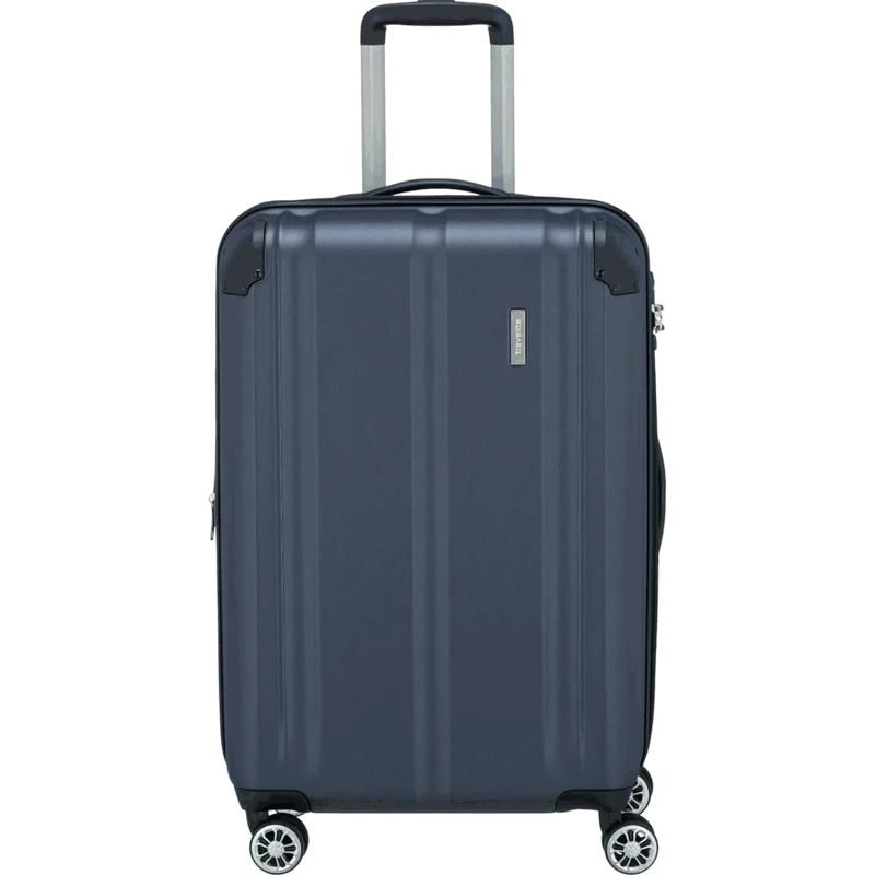 Travelite City 4-Rollen Trolley M 68 cm -Marine