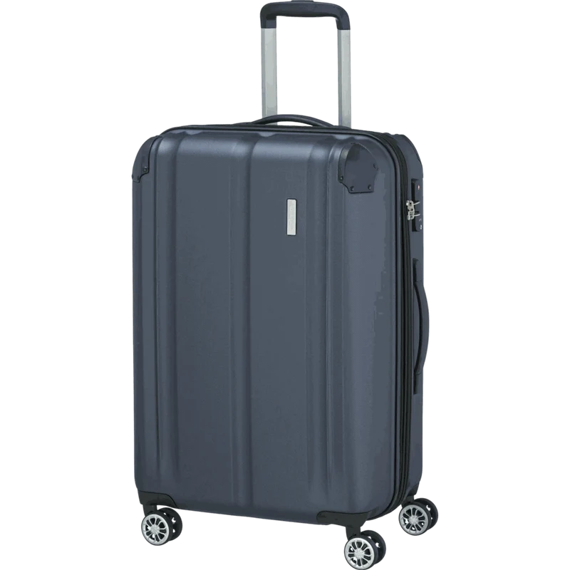Travelite City 4-Rollen Trolley M 68 cm -Marine