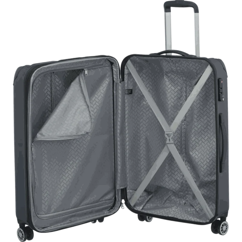 Travelite City 4-Rollen Trolley M 68 cm -Marine