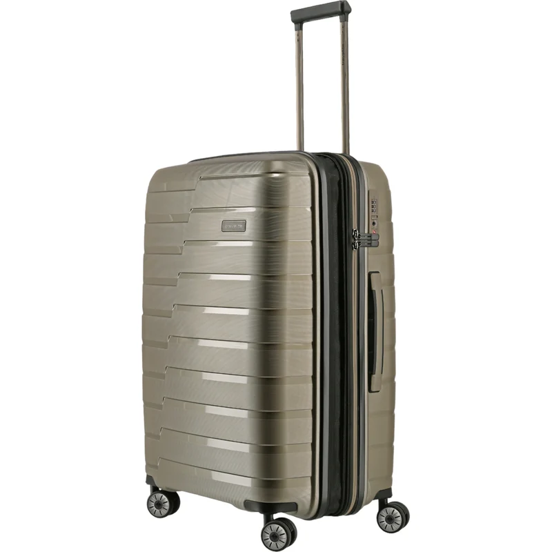Travelite Air Base 4-Rollen-Trolley M 67 cm -Champagner