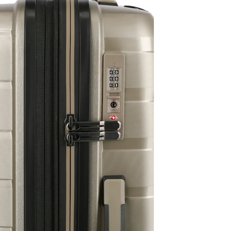 Travelite Air Base 4-Rollen-Trolley M 67 cm -Champagner