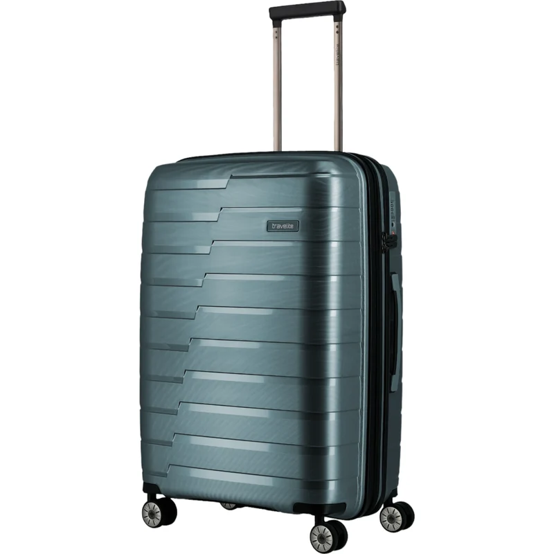 Travelite Air Base 4-Rollen-Trolley M 67 cm -Eisblau
