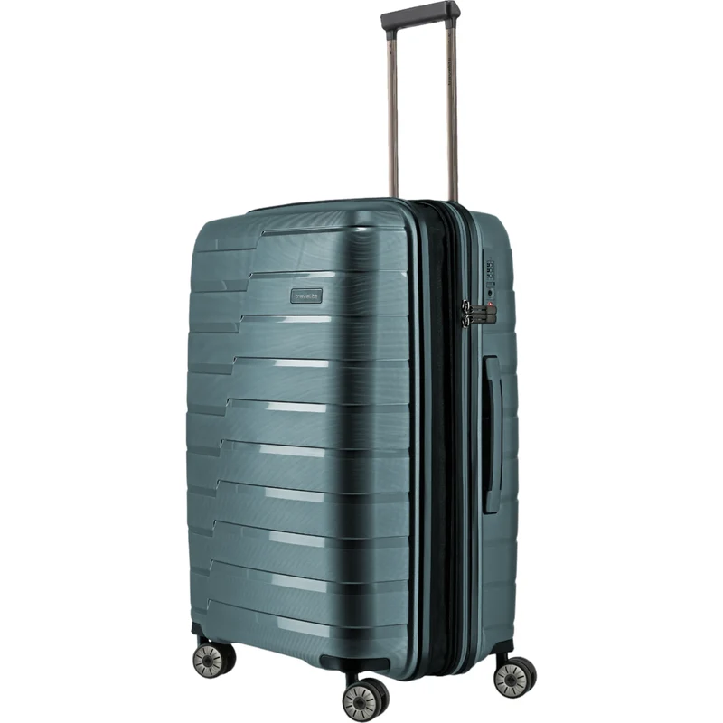Travelite Air Base 4-Rollen-Trolley M 67 cm -Eisblau