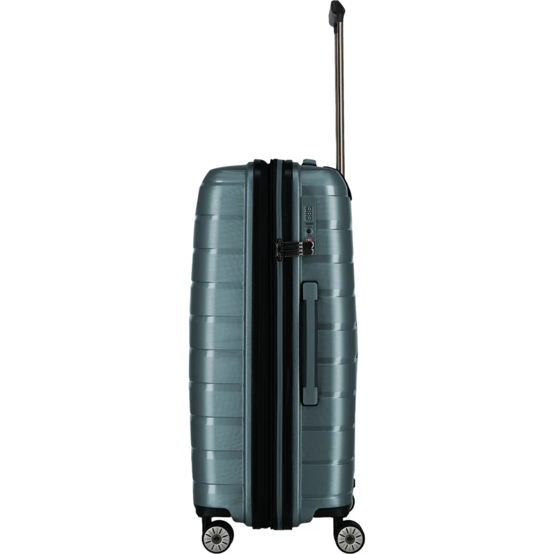 Travelite Air Base 4-Rollen-Trolley M 67 cm -Eisblau