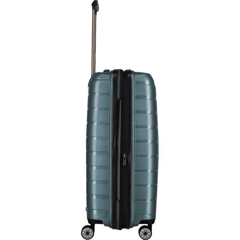 Travelite Air Base 4-Rollen-Trolley M 67 cm -Eisblau