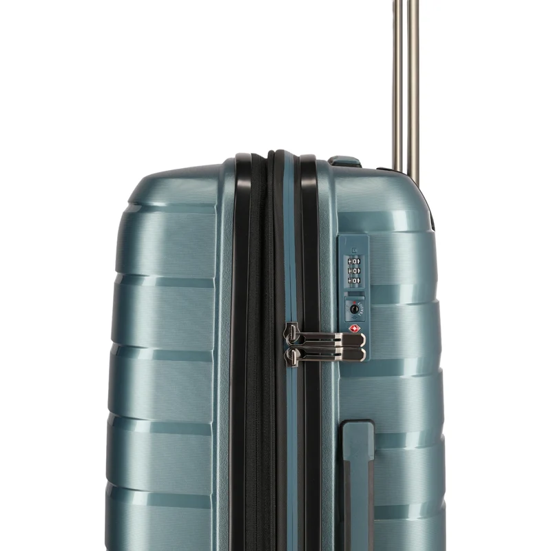 Travelite Air Base 4-Rollen-Trolley M 67 cm -Eisblau