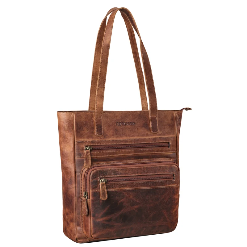 "Jolene" Vintage Shopper Damen Leder Handtasche Groß